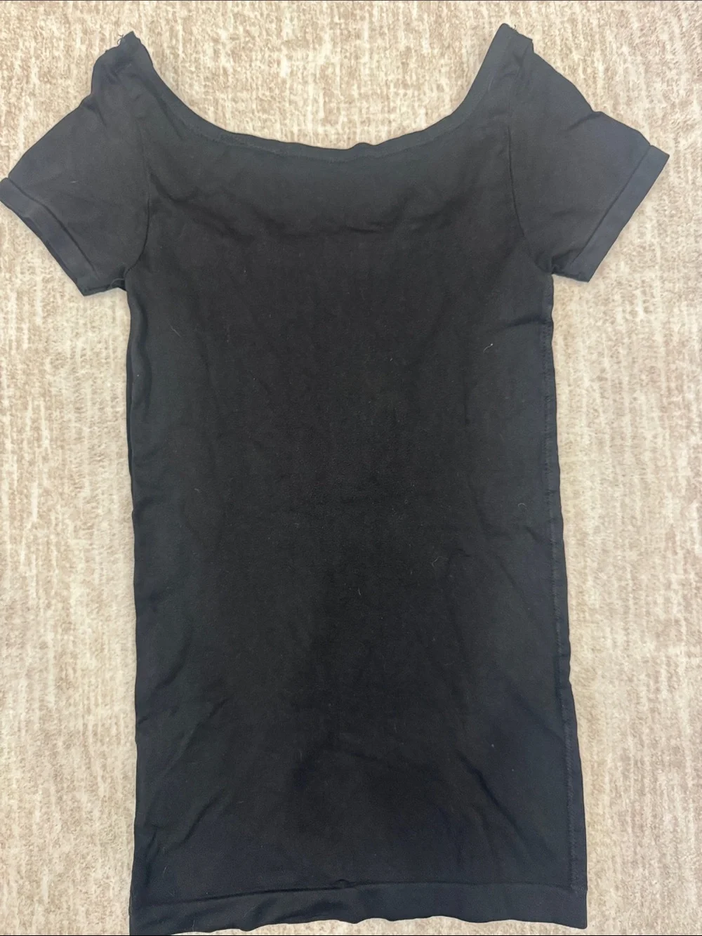 Aeropostale Black Scoop Neck Short Sleeve Tee